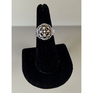 Rare Vintage Celtic Holy Cross Sterling Silver ring Size 6